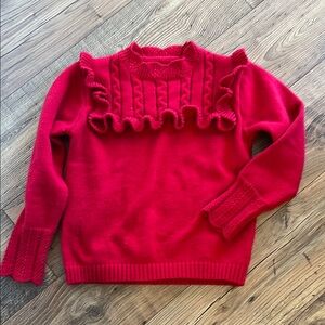 Girl’s Red Sweater, Size 11-12 Years